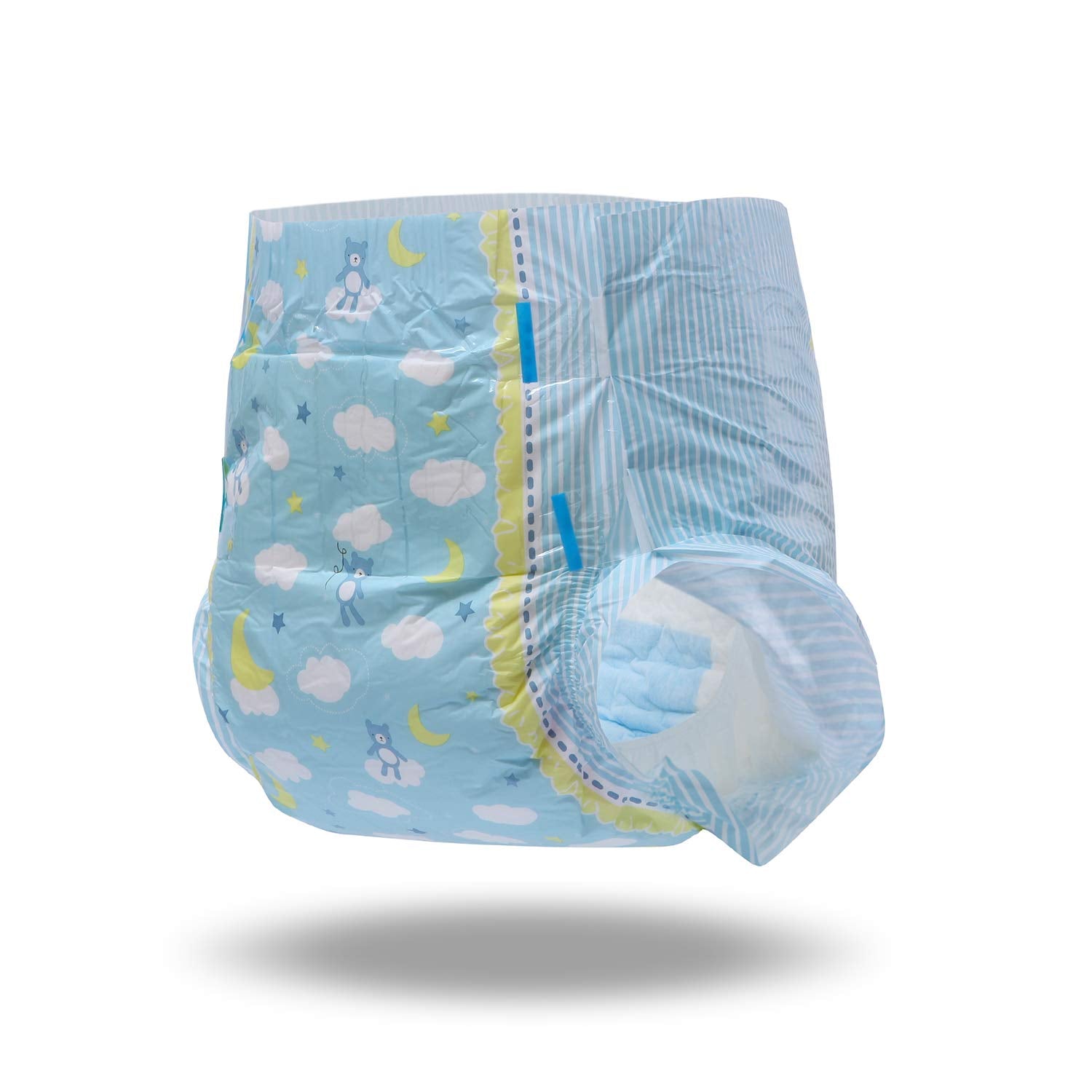LittleForBig Little Dreamers diaper showing high absorption for long wear.