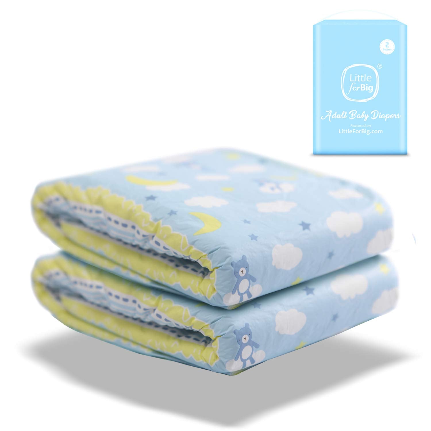 LittleForBig Little Dreamers diaper with cute pattern enhances daily wear for kids.