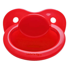 LittleForBig Pacifier BigShield Gen-1 red front view for quick soothing on the go
