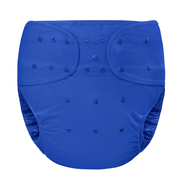 Littleforbig primary comfort cloth diaper wrap dark blue front view shows secure daily wear