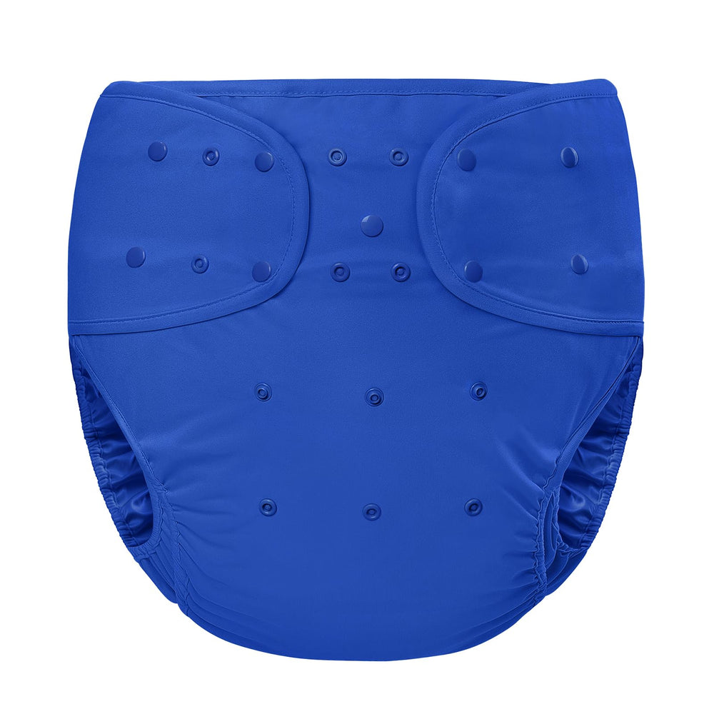 Littleforbig primary comfort cloth diaper wrap dark blue front view shows secure daily wear