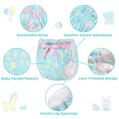 Littleforbig Silky Adult Wrap hook-and-loop waistband for adjustable snugness.