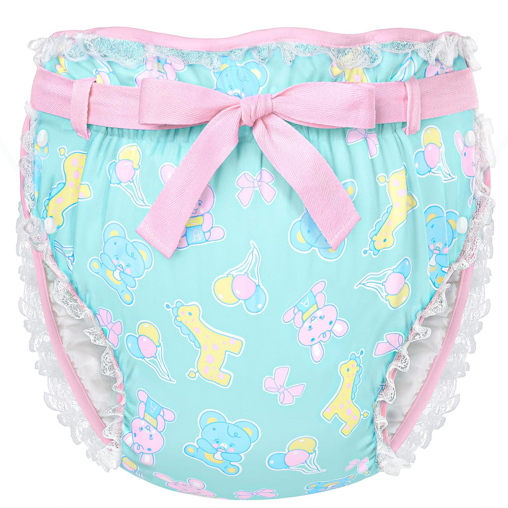 Littleforbig Silky Adult Wrap parade pattern front view shows all-day coverage.
