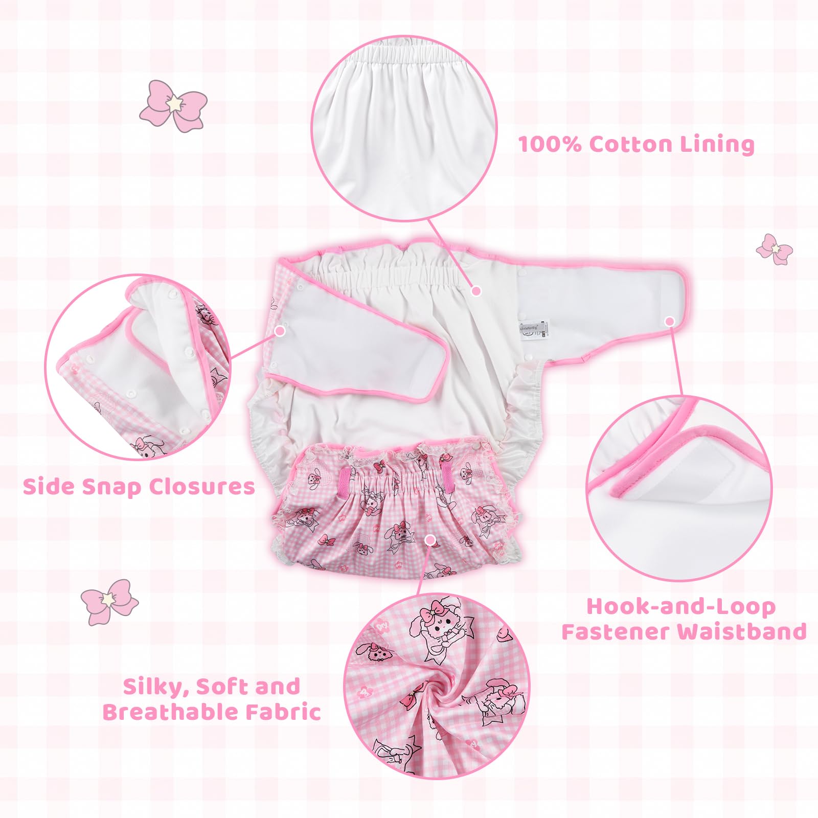 Littleforbig Silky Usagi wrap soft outside fabric for all-day comfort