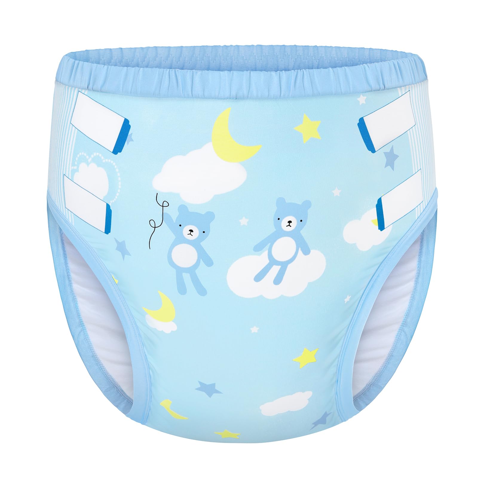 Littleforbig Soft Silky Underwear blue bear front shows playful daily wear benefits