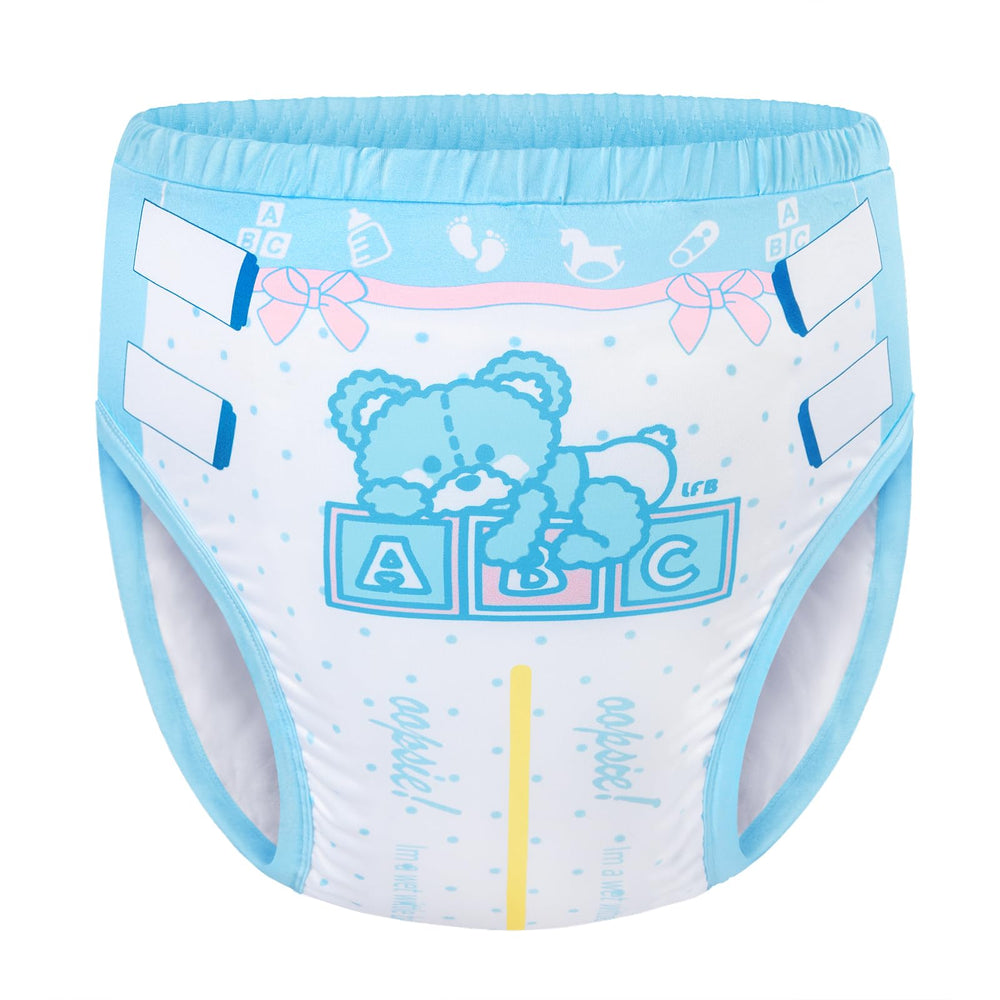 LittleForBig Soft Silky Underwear front bear pattern for everyday comfort.