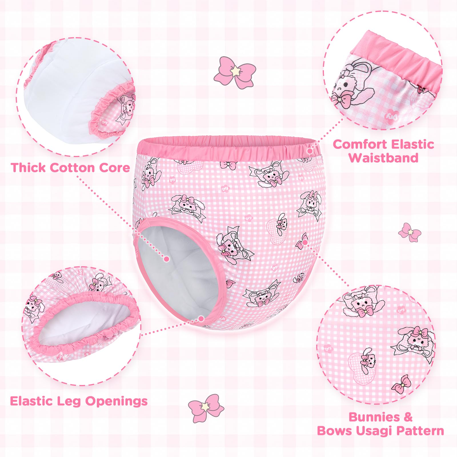 Littleforbig Usagi pants cotton crotch layer adds durability and comfort.
