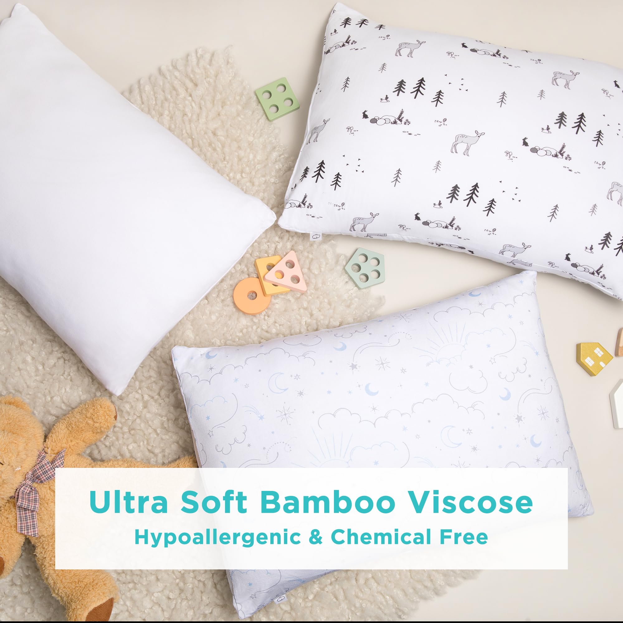 LittleHippo toddler travel pillow Woodland ideal for naps on trips.
