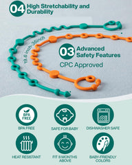 LittleHugs pacifier clip silicone prevents loss and keeps soothing items close.