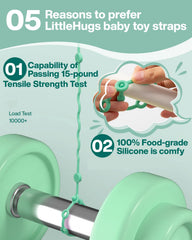 LittleHugs toy straps bottle holder string keeps sippy cups attached on the go.