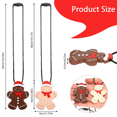 LittleLamb Christmas chew necklace worn by toddlers to ease anxiety and fidgeting.