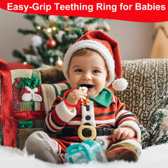 LittleLamb Christmas teether lightweight and easy to grab for babies