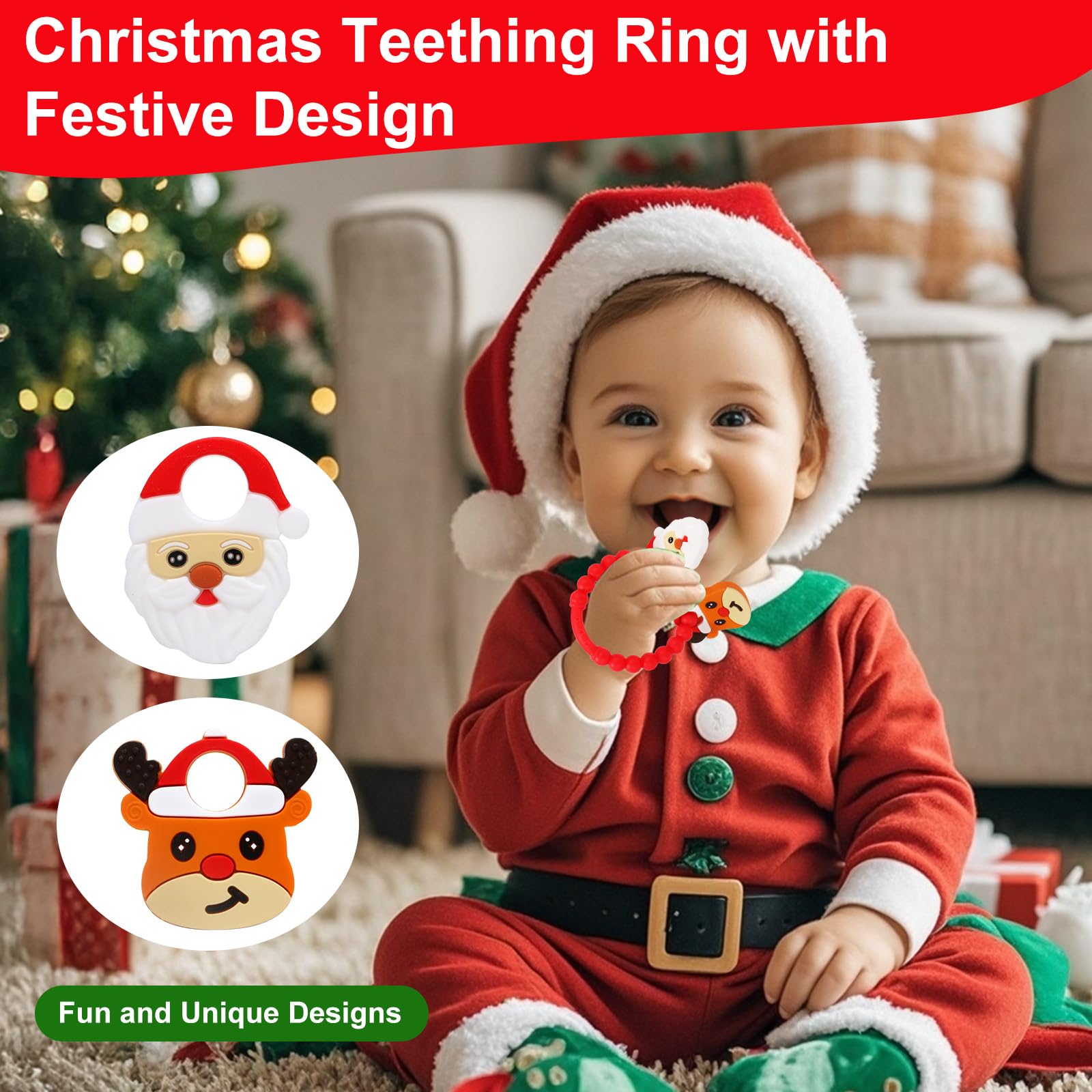 LittleLamb teether made of safe silicone for chewing safety
