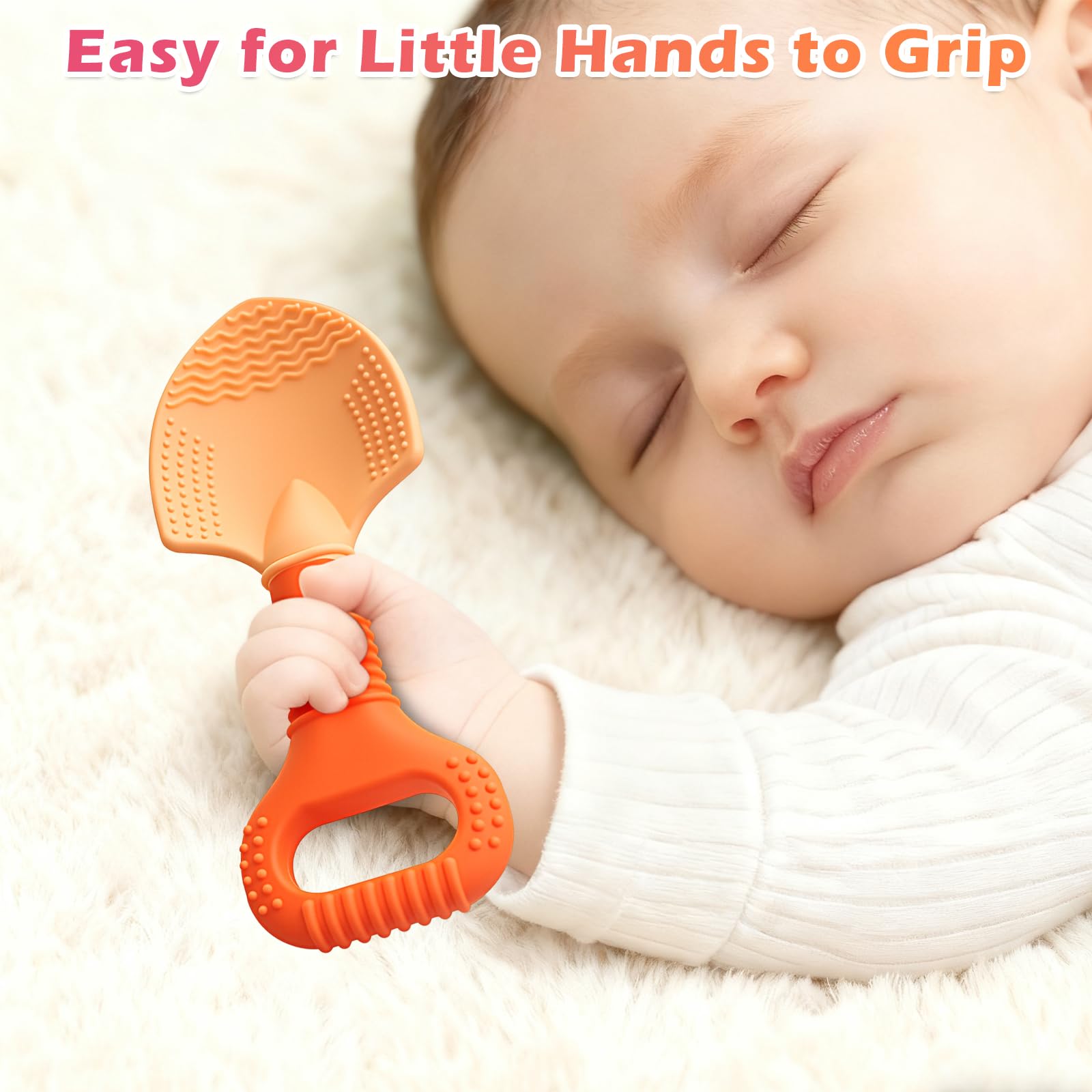 LittleLamb dishwasher-safe teether for quick cleaning