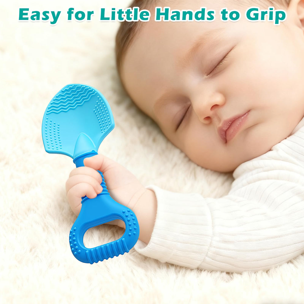 LittleLamb dishwasher safe teether is easy to clean after play.