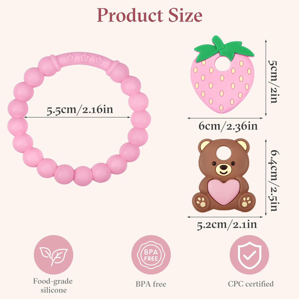 LittleLamb Safety Silicone Teether: durable, chew-friendly silicone for daily teething play.