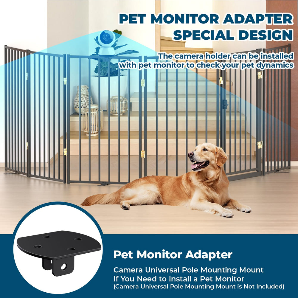 Littlepaw dog gate with walk-through door provides easy access for you and your pet.