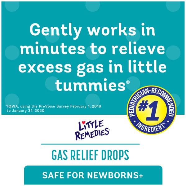 Little Remedies Gas Relief Drops berry flavor packaging appeals to parents and baby alike.