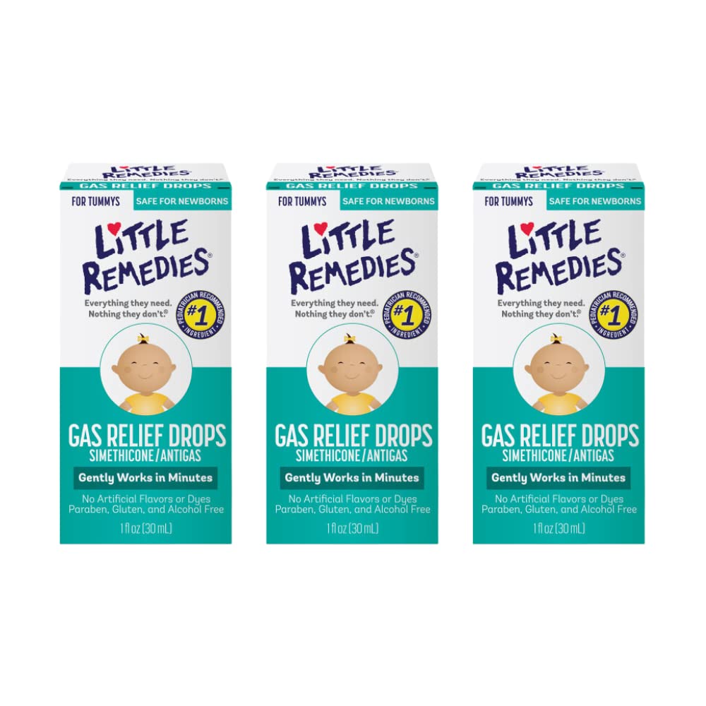 Little Remedies Gas Relief Drops bottle provides gentle baby tummy relief after feeds.