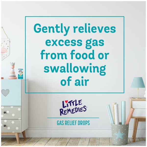 Little Remedies Gas Relief Drops newborn use illustration highlights safe administration.
