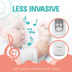 LittleTora USB rechargeable nasal aspirator for easy on-the-go use.