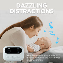 LittleTora Pro soft silicone tips provide gentle, safe nasal cleaning for infants.