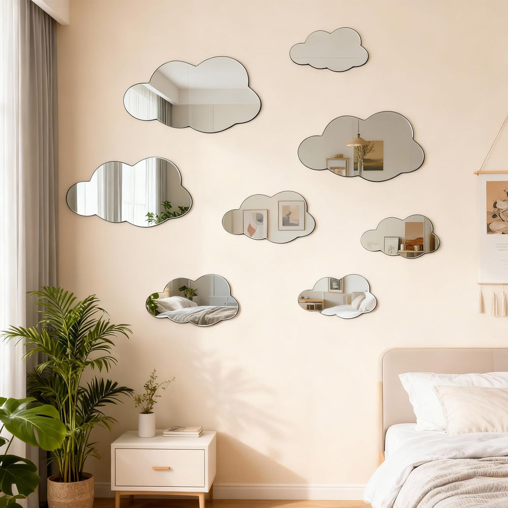 LittleVoleSherry multi-size cloud decals fit various wall layouts.