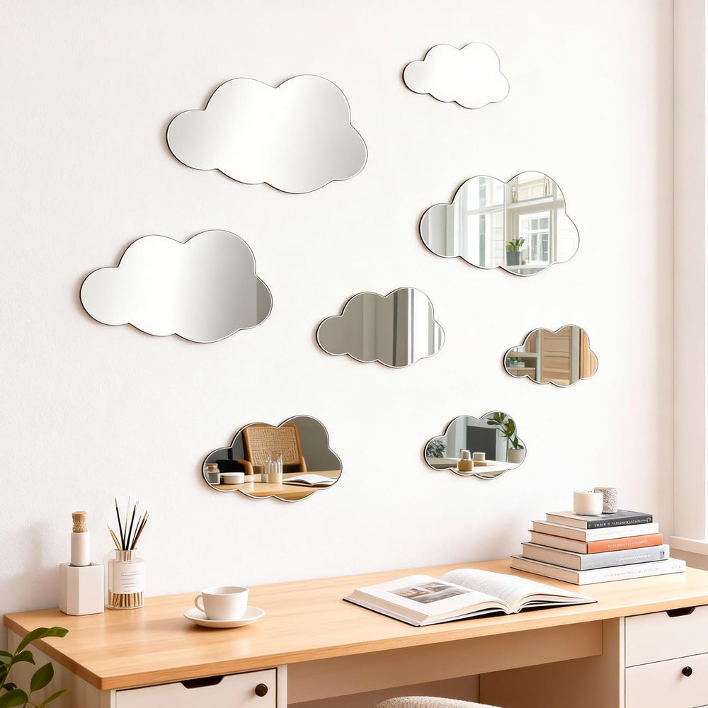 LittleVoleSherry acrylic clouds reflect light for a brighter, cozy space.