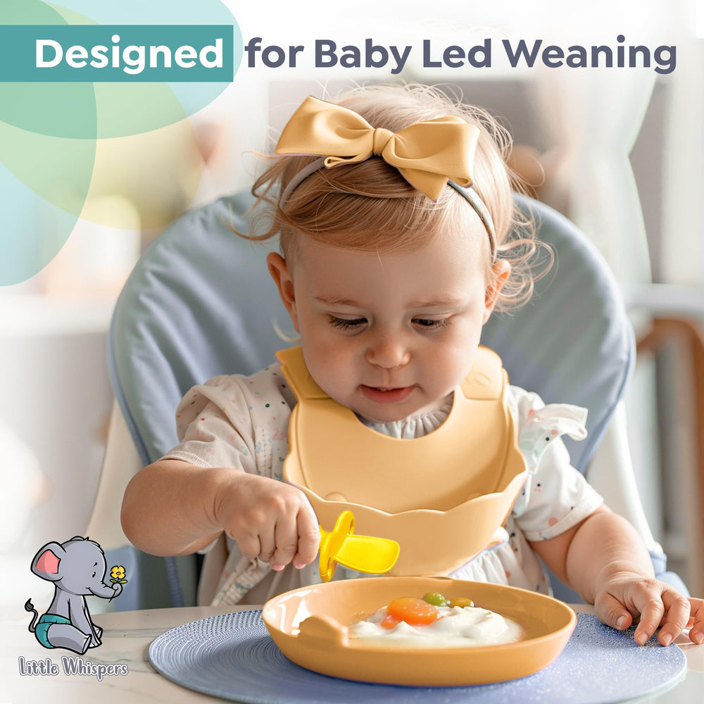 LittleWhispers Neon spoons are easy to clean and dishwasher safe.