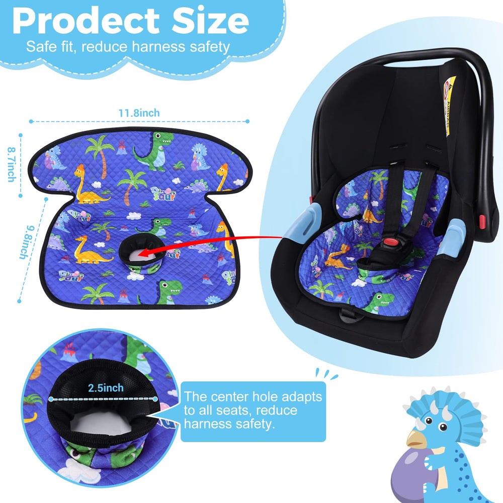 LITTOBEBE Piddle Pad Contoured Fit hugs seat contours for secure protection.