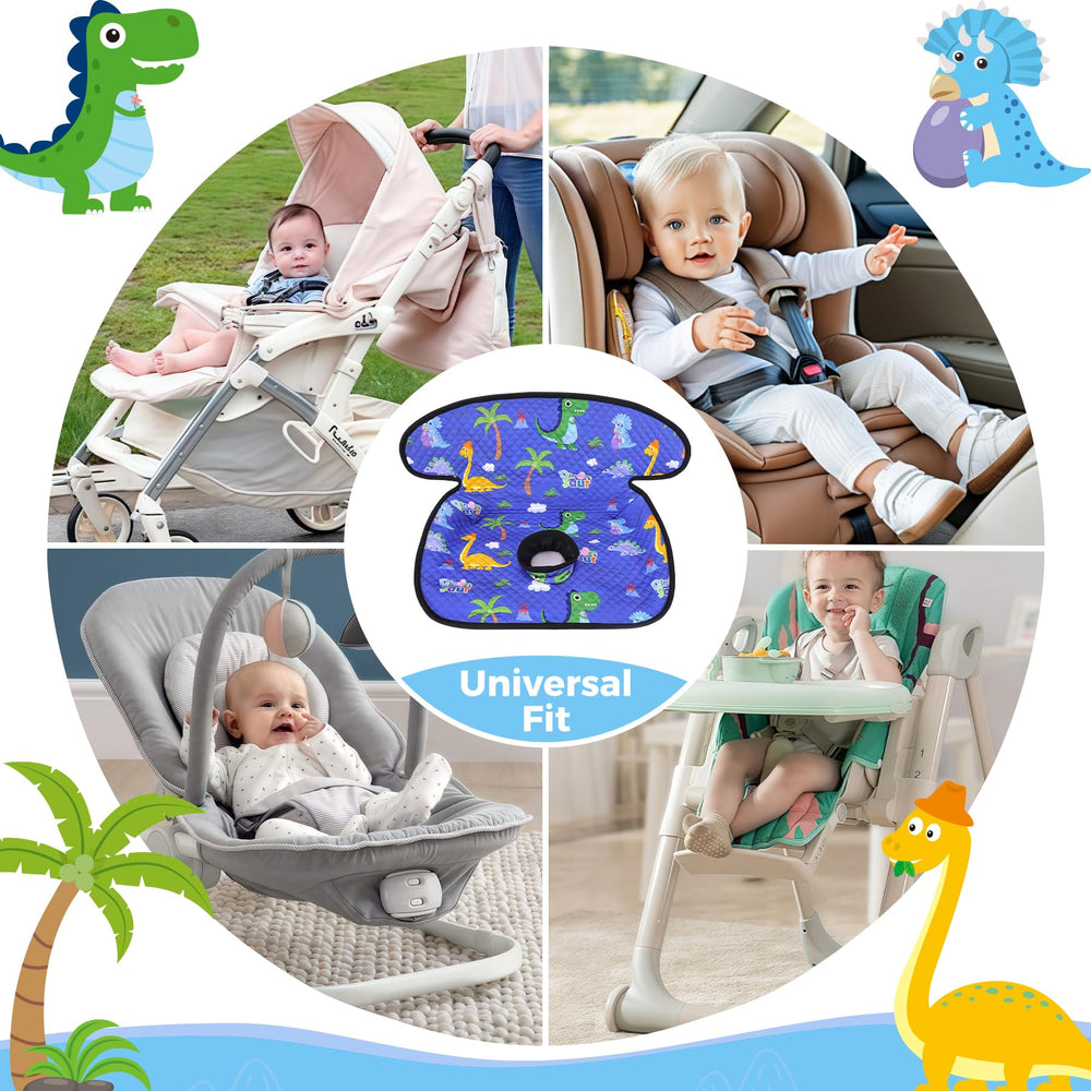 LITTOBEBE Piddle Pad Non-Slip Base stays put on car seats.