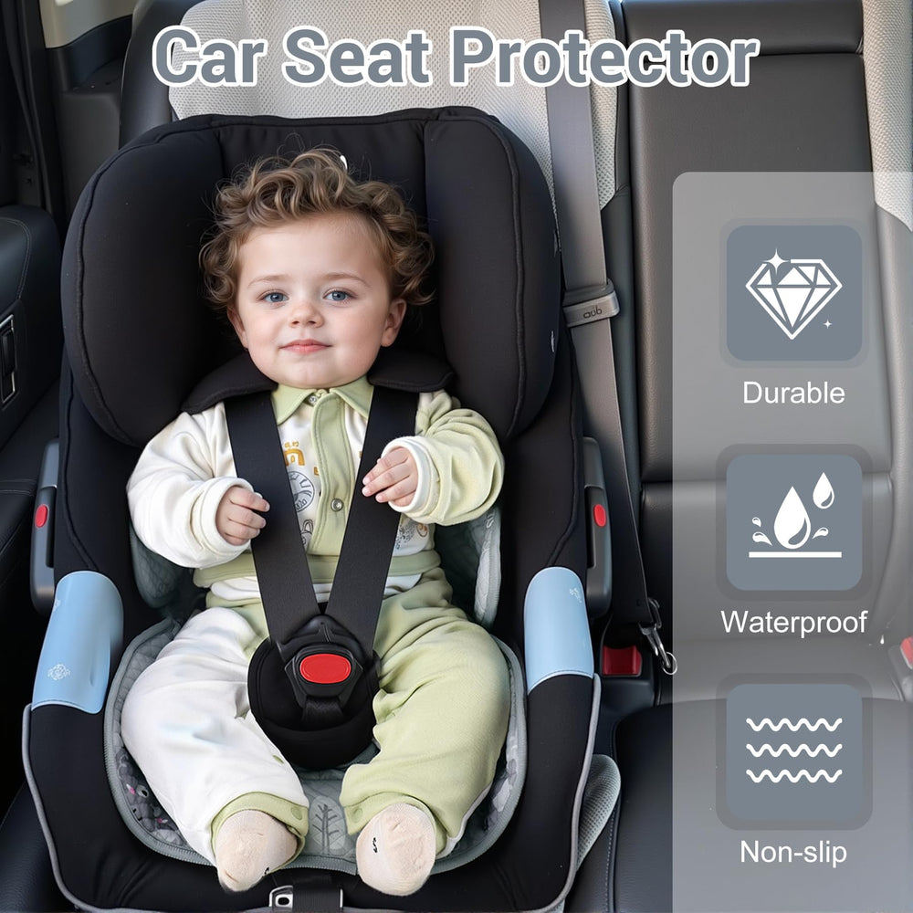 LITTOBEBE Piddle Pad universal fit demo for cars, strollers, and high chairs.