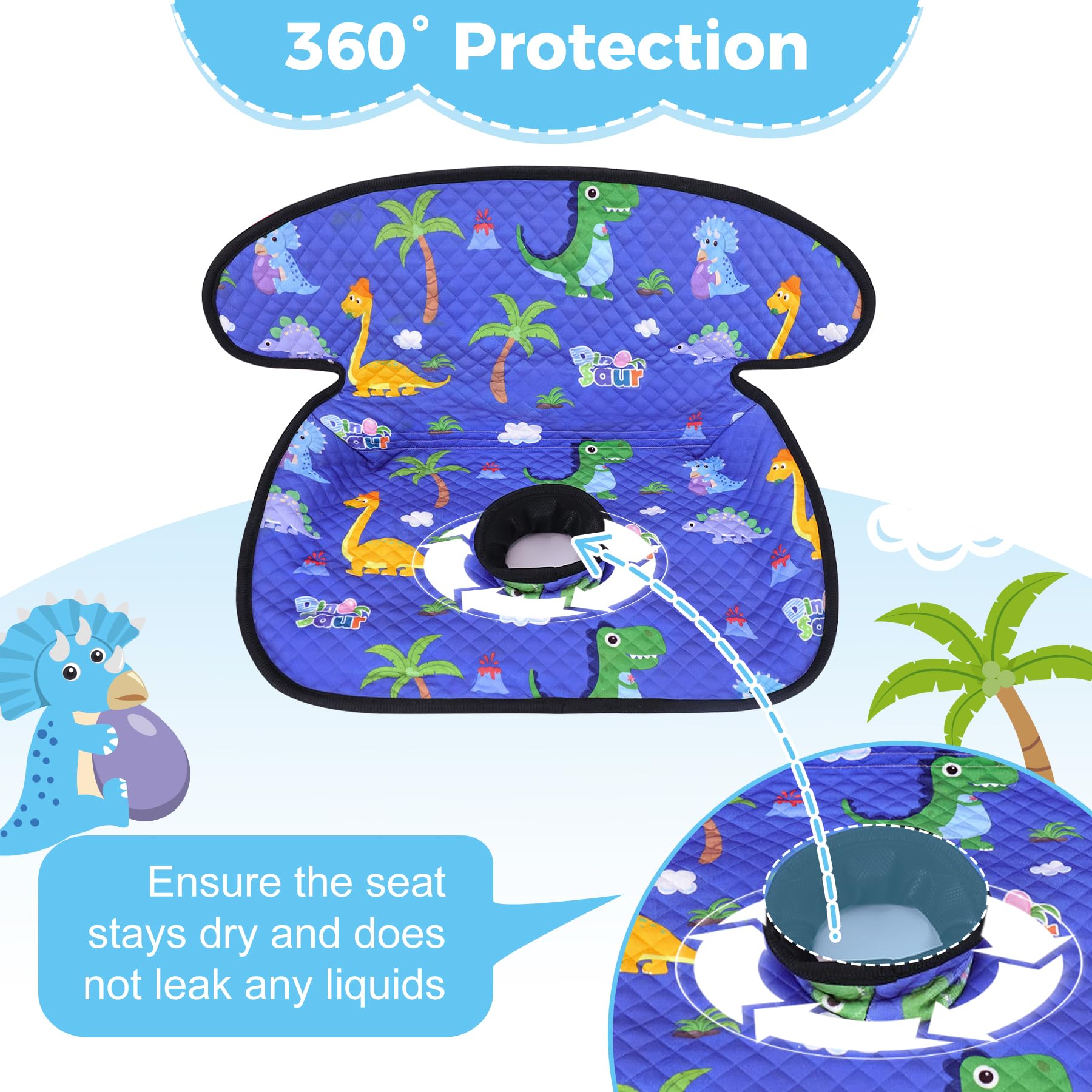 LITTOBEBE Piddle Pad Universal Fit adapts to most car seats and strollers.