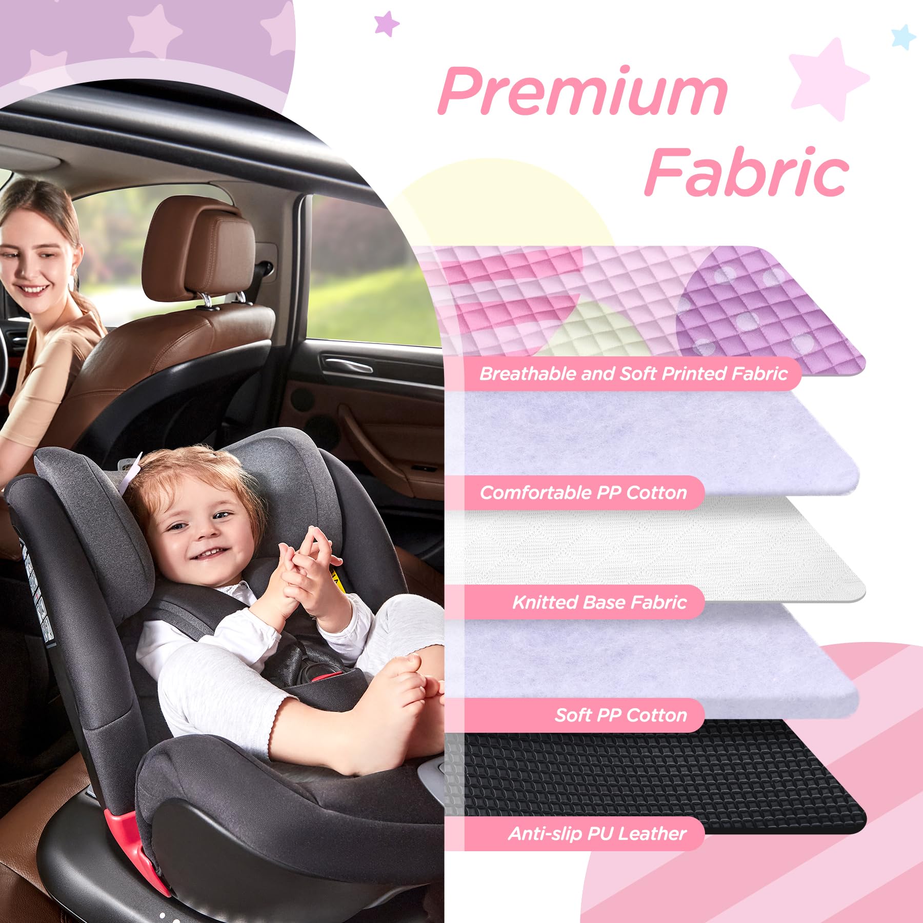 LITTOBEBE travel-friendly pads for quick changes on the go