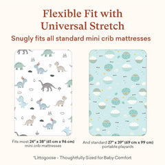 Littogoose baby sheets with breathable fabric keep delicate skin comfortable.