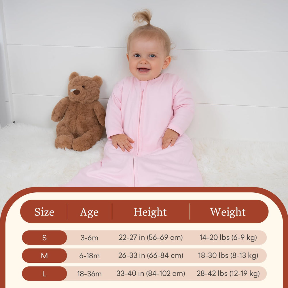 Littogoose sleep sack features a full-length zipper for easy diaper changes.