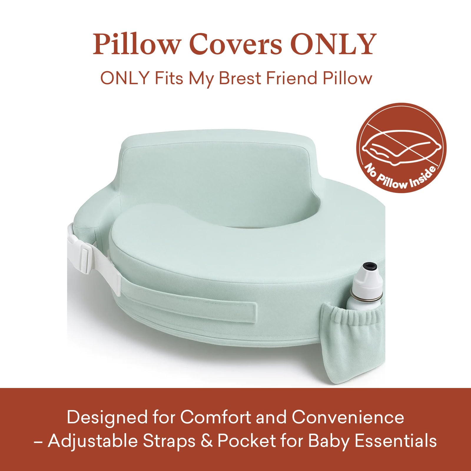 Littogoose durable nursing pillow cover shows long-lasting softness after washing.