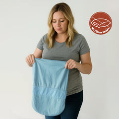 Littogoose Frida Mom pillow cover features adjustable fit for a snug feel.