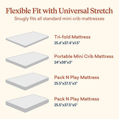 Littogoose Graco Pack and Play sheet with 5-inch pocket provides full coverage.