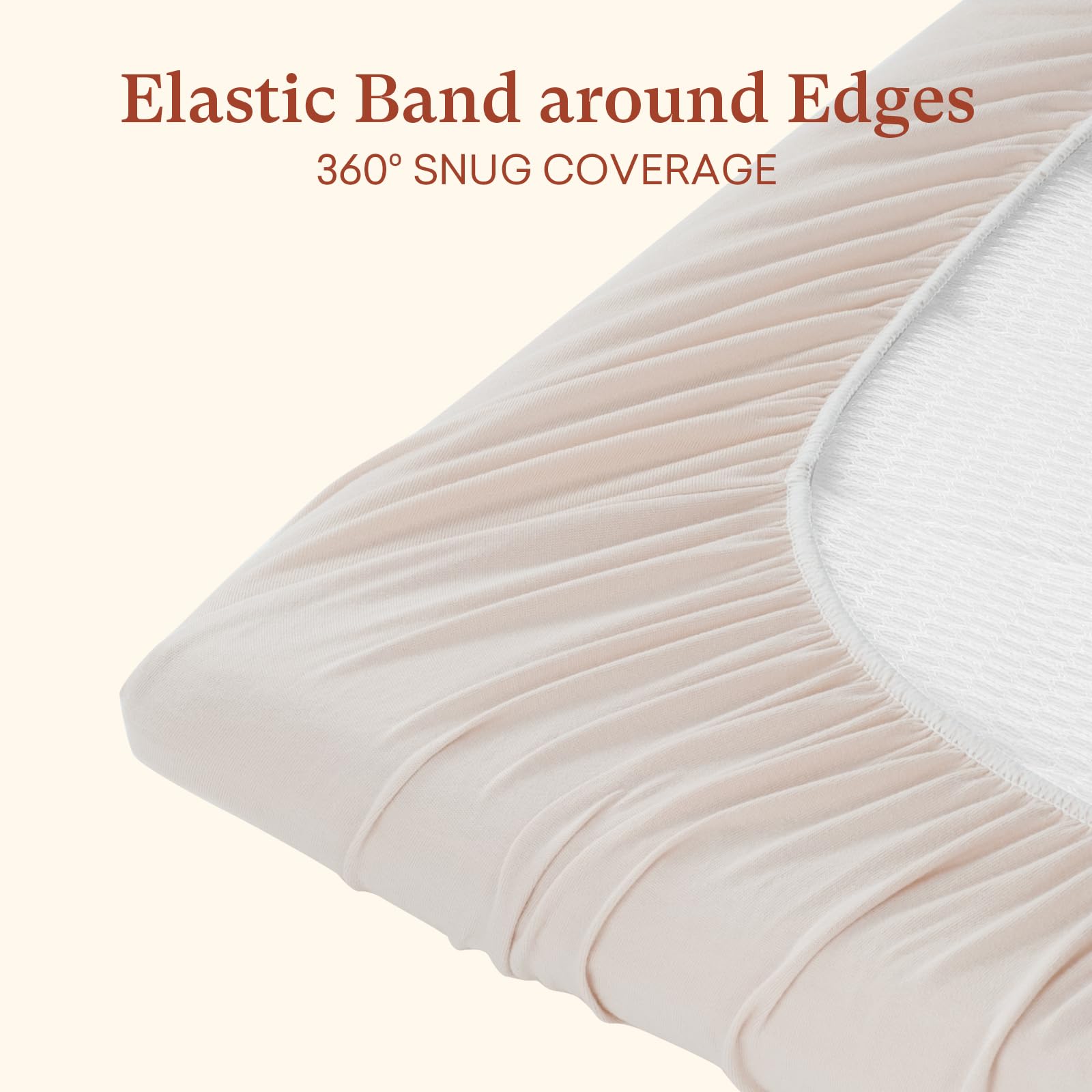 Littogoose Graco pack and play sheets elastic-band ensures secure fit.