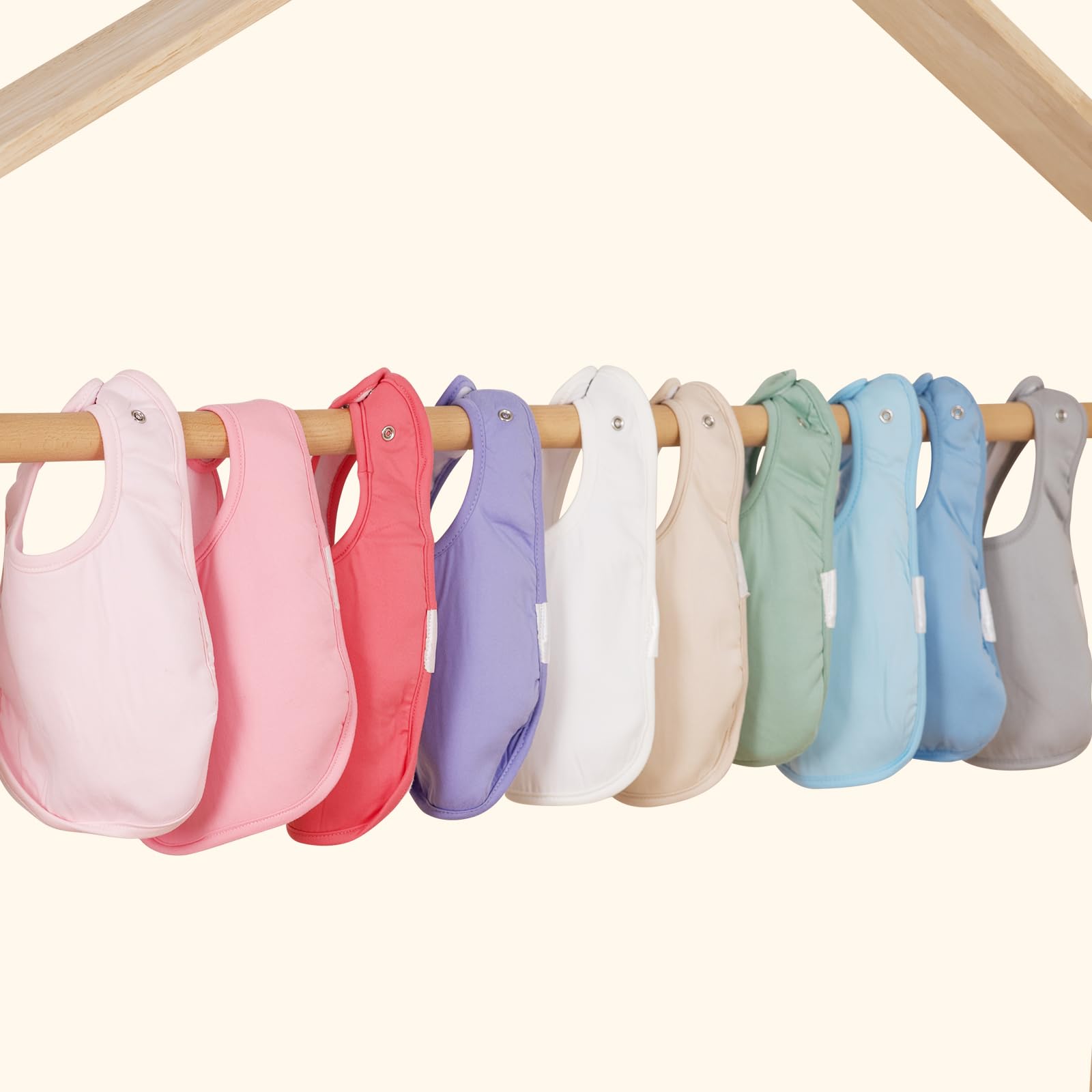 Littogoose newborn-to-toddler fit demonstrated with secure snaps