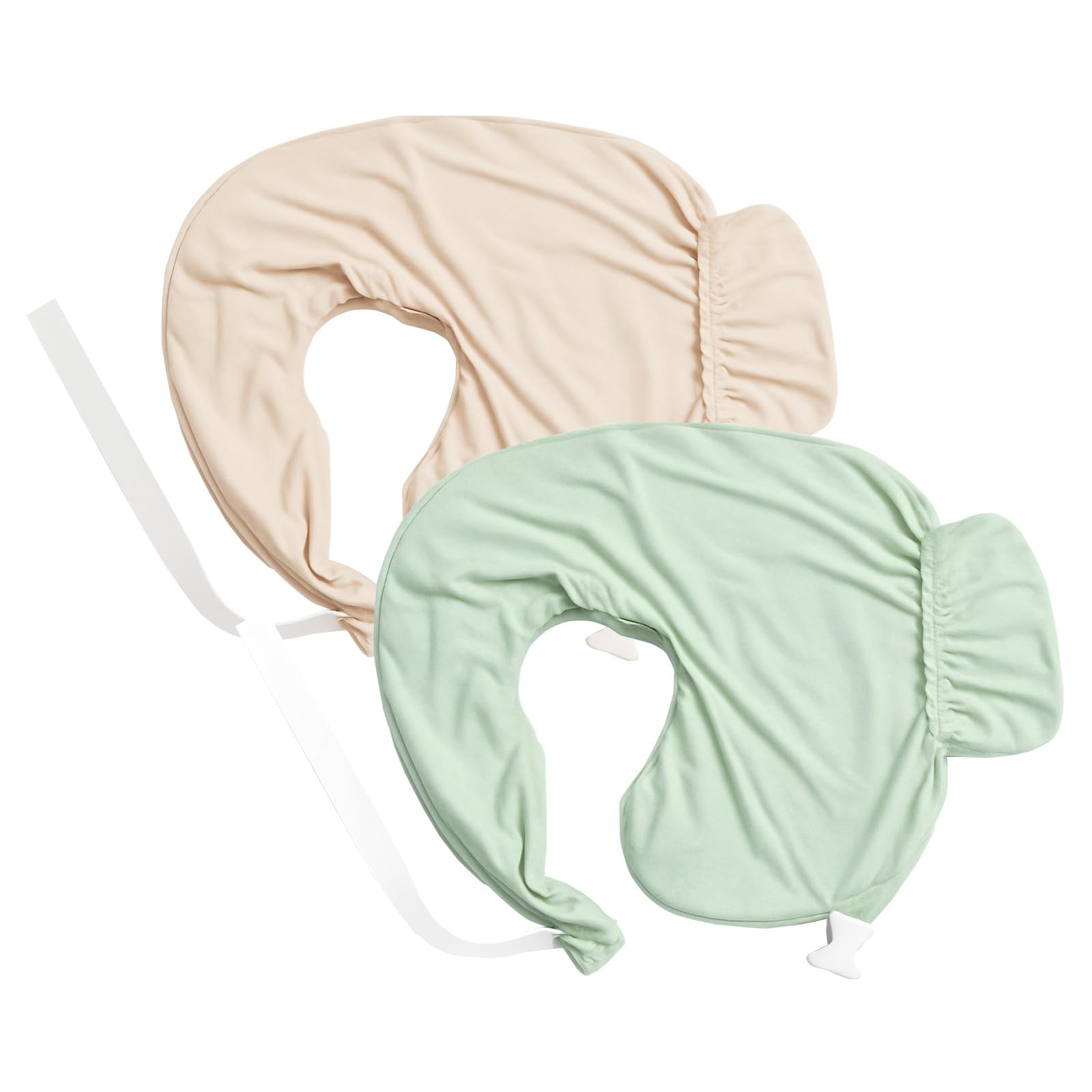 Littogoose nursing pillow cover demonstrates wrap-around fit for secure feeding.