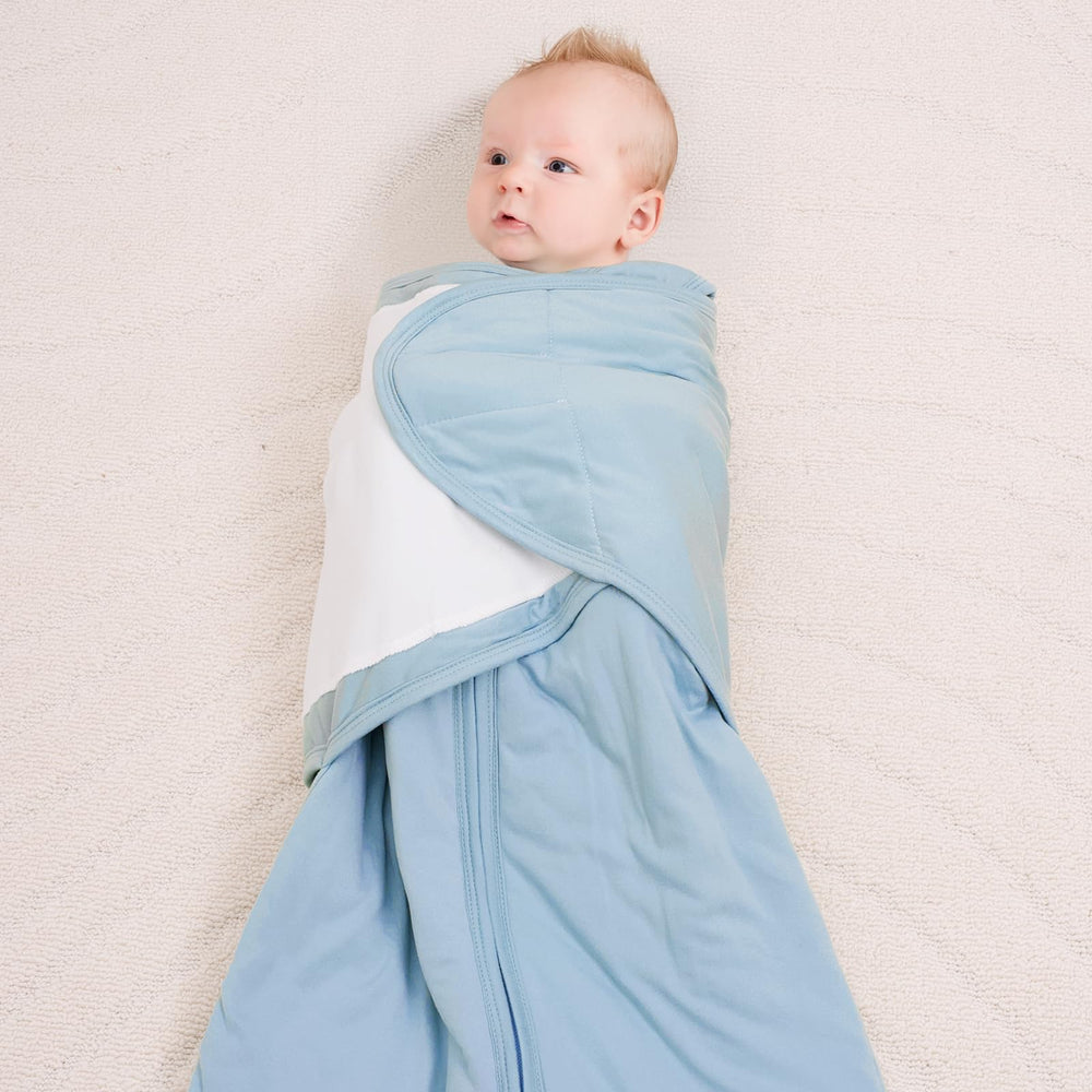 Littogoose one piece wrap design with no loose straps for secure swaddling.