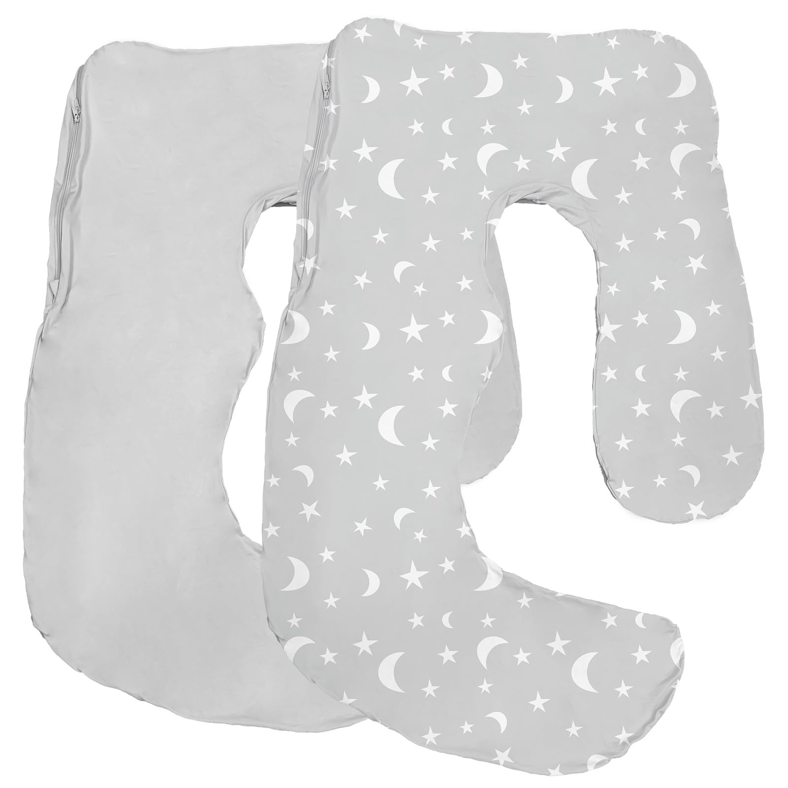 Littogoose pillow cover on Momcozy pillow with soft breathable fabric for cool nights.