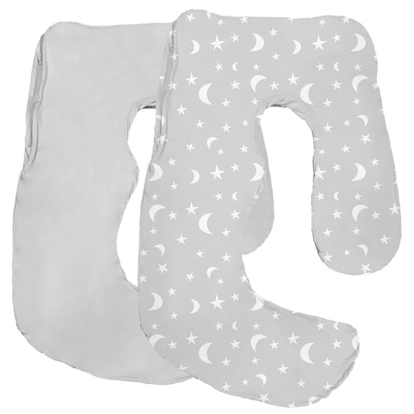 Littogoose pillow cover on Momcozy pillow with soft breathable fabric for cool nights.
