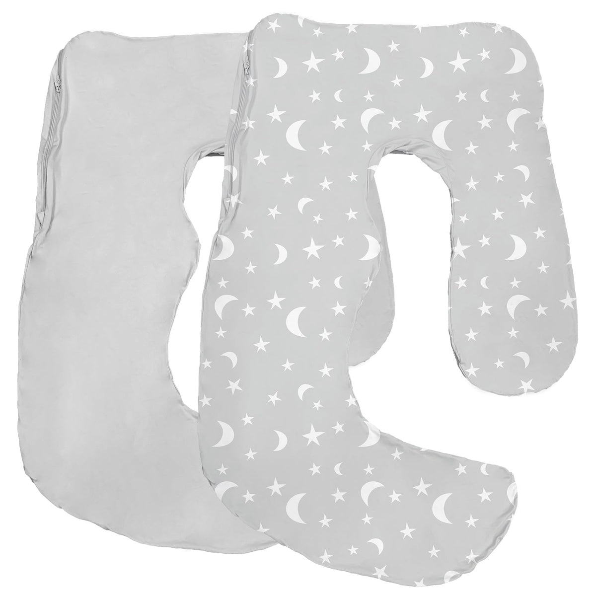 Littogoose pillow cover on Momcozy pillow with soft breathable fabric for cool nights.