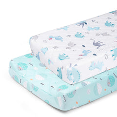 Littogoose quilted changing table cover with 32x16 fit and secure elastic edges.
