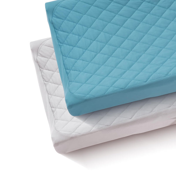Littogoose quilted changing table cover on pad for baby comfort