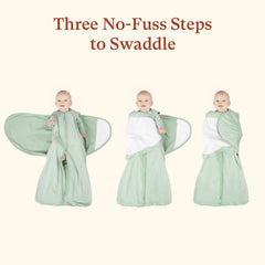 Littogoose silent Velcro swaddle enables gentle, disturbance-free diaper changes