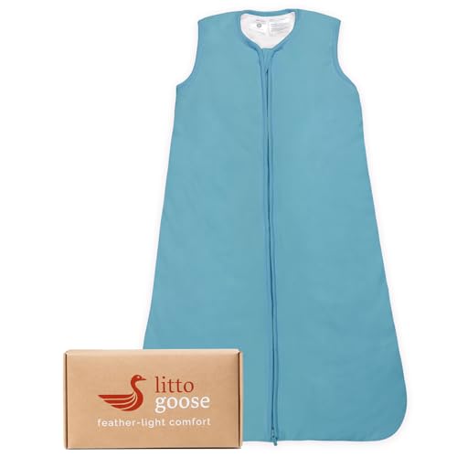 Littogoose sleep sack zipper for quick, quiet diaper changes at night